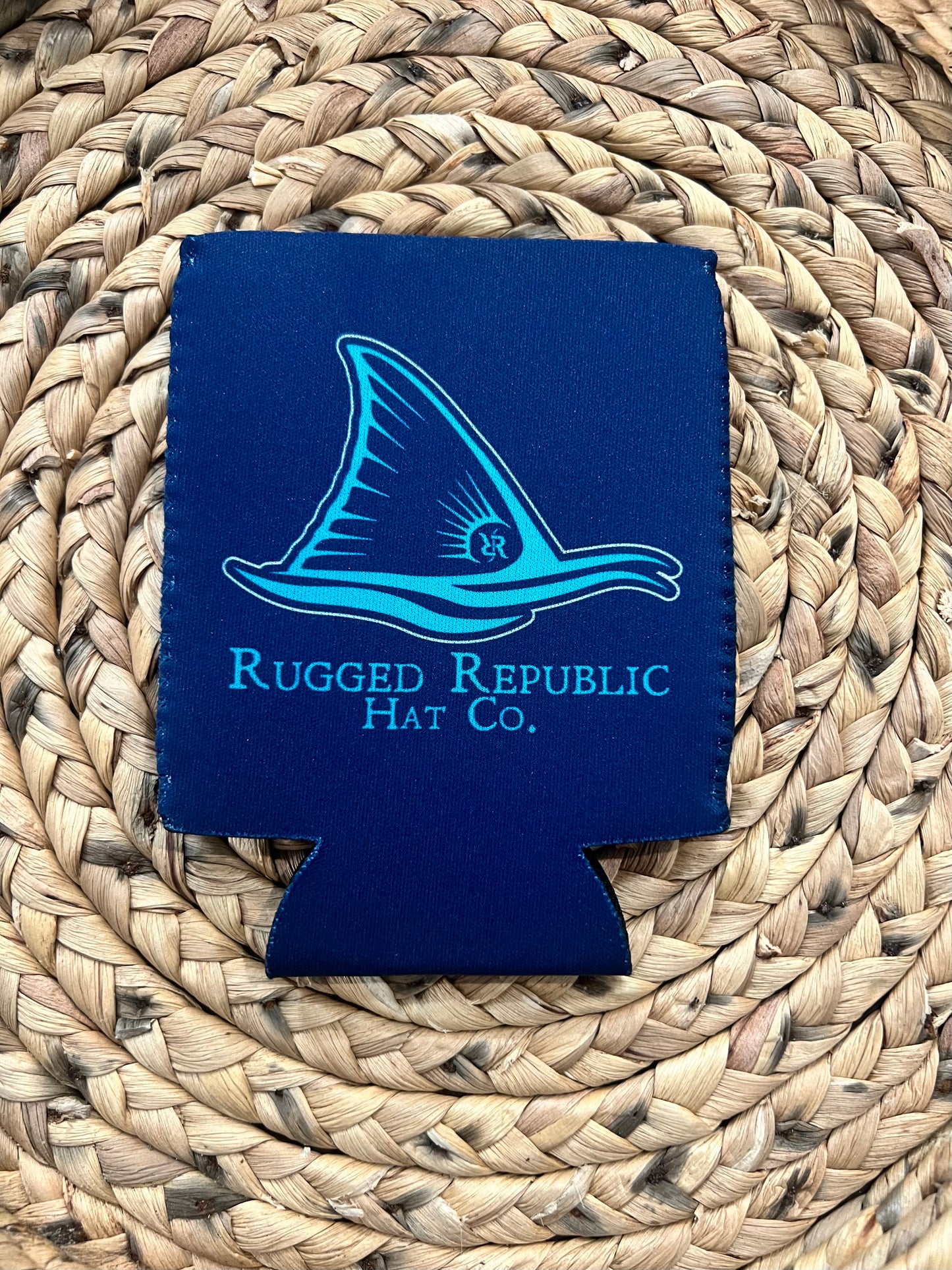 Navy Red Fish Coozie