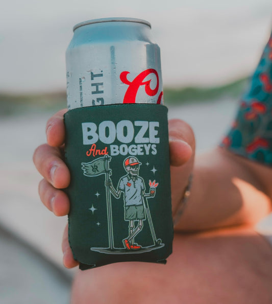 Booze and Bogeys Coozie